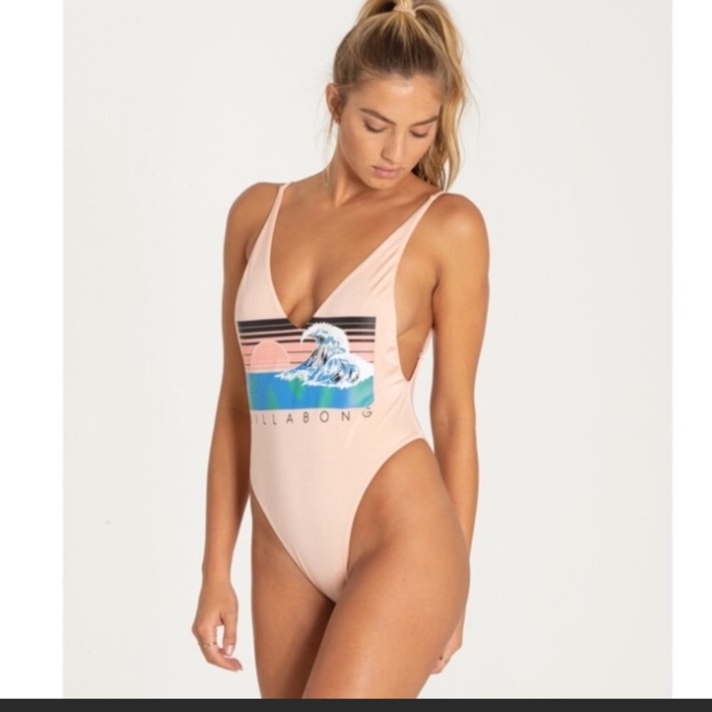 NWT Billabong “Back When” One piece Suit, Sz M - Picture 2 of 7